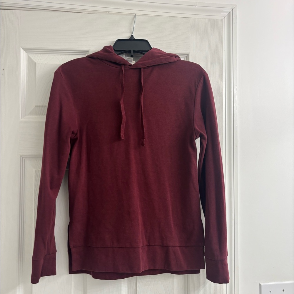 Women's Burgundy Hoodie Sweater